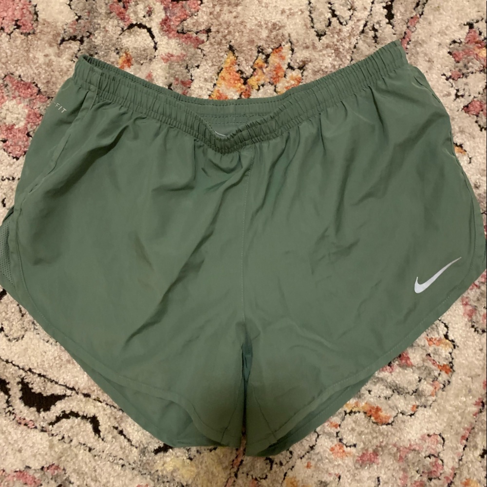 Dri Fit Nike Green Athletic Shorts -Medium